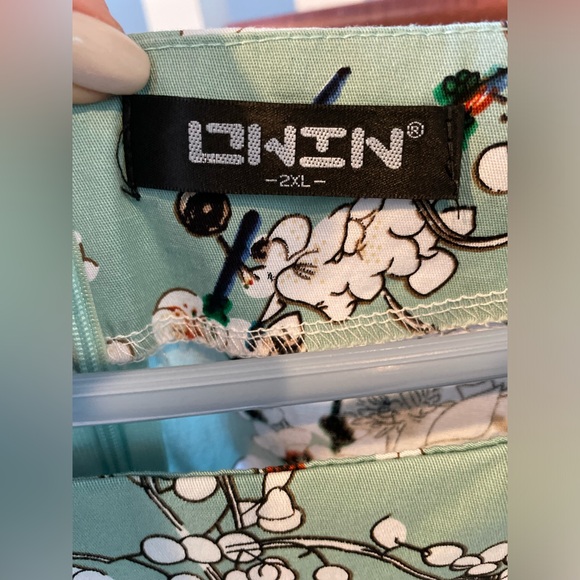 Owin 1950's Tea Dress Retro Rockabilly Summer Garden Swing Party Cocktail - Picture 10 of 15